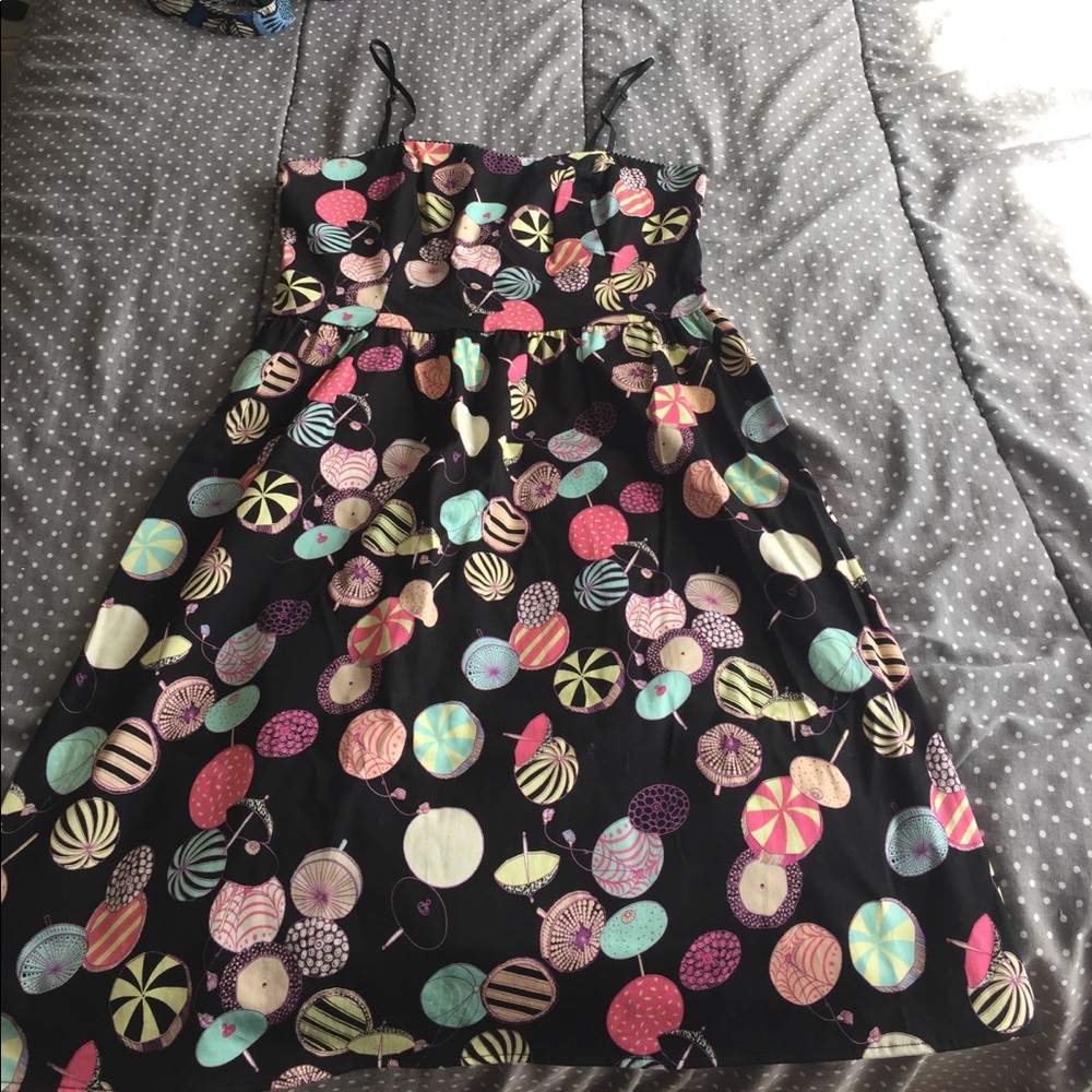 Umbrella print summer dress
